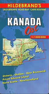 (Land)Karte Kanada ( Canada) Ost 1 : 1 500 000 / Hildebrand's Urlaubskarte von 