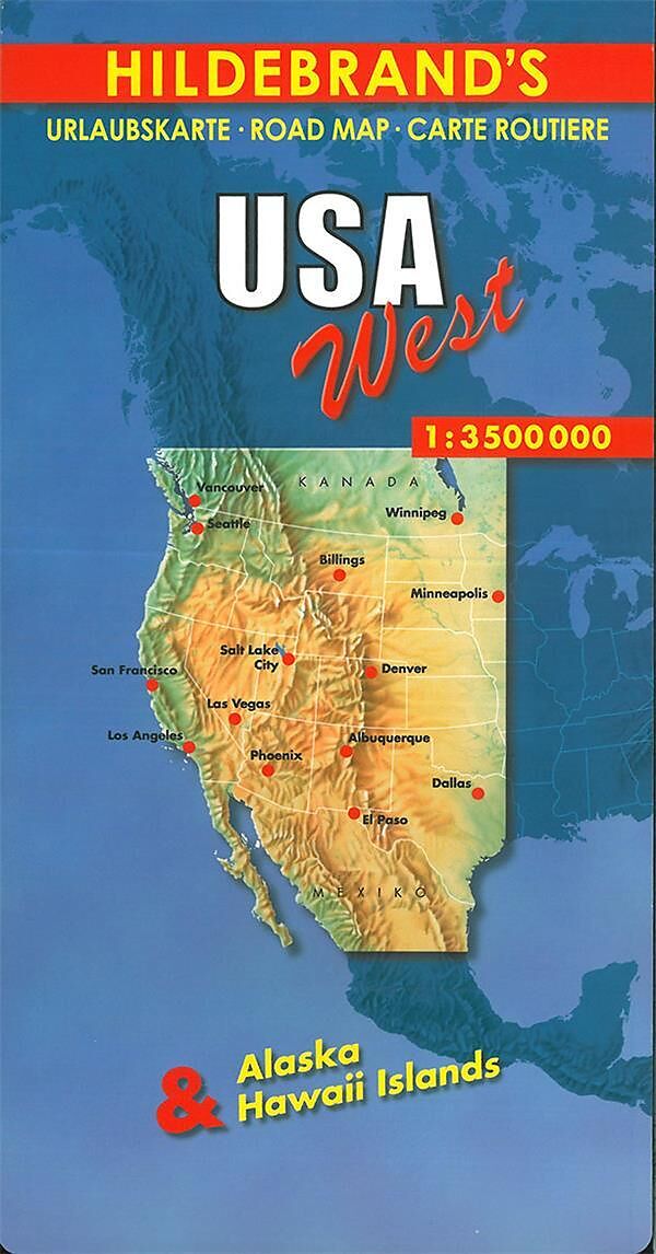 USA West. Road Map 3500000