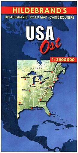 (Land)Karte USA Ost 3500000 von 