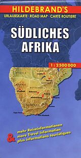 gefaltete (Land)Karte Südliches Afrika 2500000 von 
