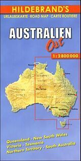 (Land)Karte Australien Ost 1 : 2 800 000. Hildebrand's Urlaubskarte von 