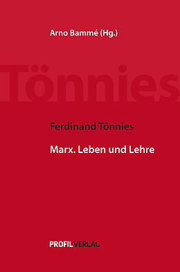 Fester Einband Ferdinand Tönnies - Marx von Ferdinand Tönnies