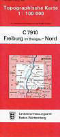 (Land)Karte Freiburg im Breisgau Nord 1 : 100 000 von 