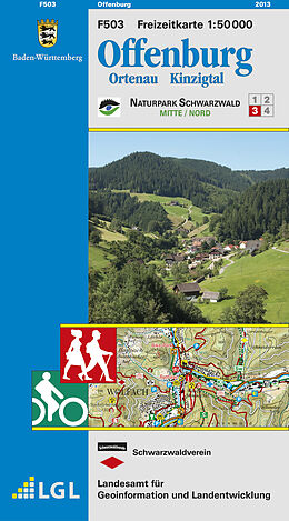 (Land)Karte Offenburg von Landesamt für Geoinformation und Landentwicklung Baden-Württembe