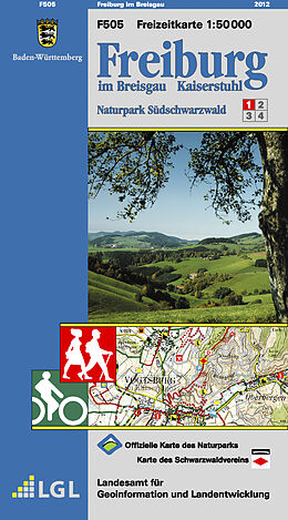(Land)Karte Freiburg im Breisgau von Landesamt für Geoinformation und Landentwicklung Baden-Württembe