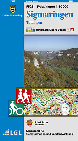 (Land)Karte F526 Sigmaringen von Landesamt für Geoinformation und Landentwicklung Baden-Württembe