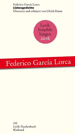 Kartonierter Einband Liebesgedichte von Federico García Lorca