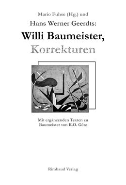 Kartonierter Einband Willi Baumeister, Korrekturen von Hans Werner Geerdts