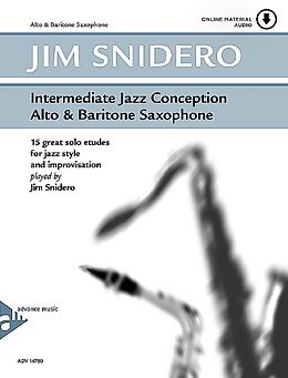 Geheftet Intermediate Jazz Conception Alto &amp; Baritone Saxophone von Jim Snidero