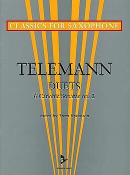 Georg Philipp Telemann Notenblätter Duets 6 canonic sonatas op.2