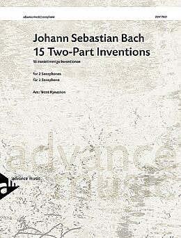Johann Sebastian Bach Notenblätter 15 zweistimmige Inventionen