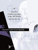 Georg Philipp Telemann Notenblätter Konzert A-Dur TWV 40-204 für 4 Violinen