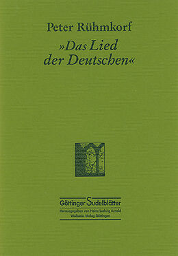 Paperback »Das Lied der Deutschen« von Peter Rühmkorf