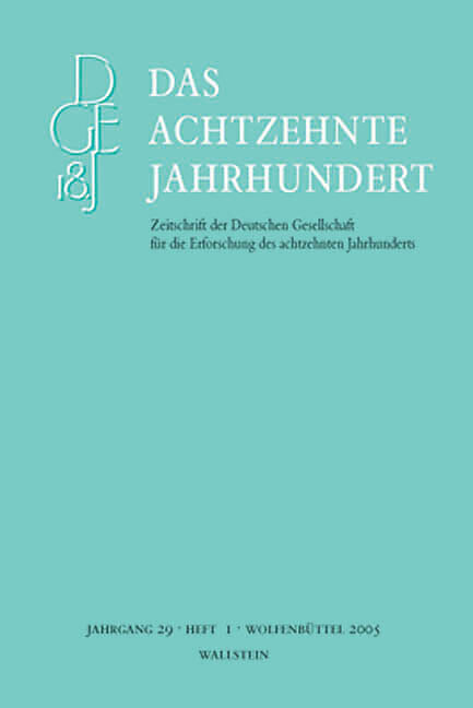 Das achtzehnte Jahrhundert 29/1
