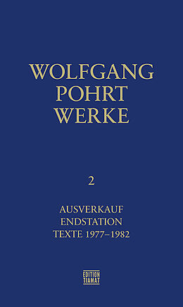 Fester Einband Werke Band 2 von Wolfgang Pohrt