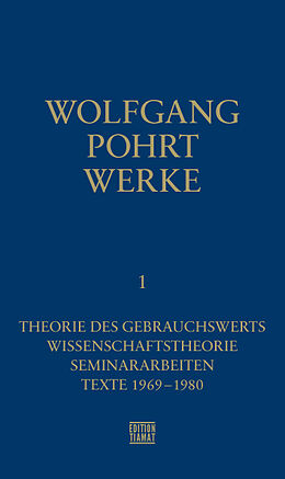 Kartonierter Einband Werke Band 1 von Wolfgang Pohrt