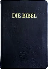 Leder-Einband Schlachter 2000 Bibel - Großdruckausgabe (Softcover, schwarz, Goldschnitt) von