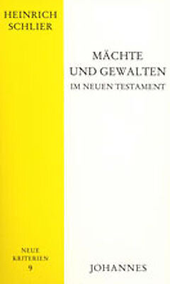 Kartonierter Einband Mächte und Gewalten im Neuen Testament von Heinrich Schlier