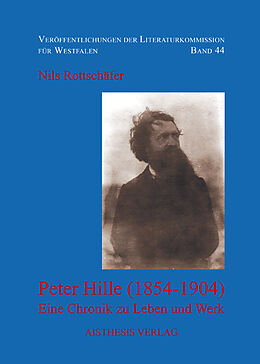 Kartonierter Einband Peter Hille (1854-1904) von Nils Rottschäfer