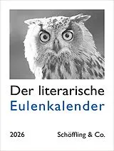 Kalender Der literarische Eulenkalender 2026 von Julia Bachstein