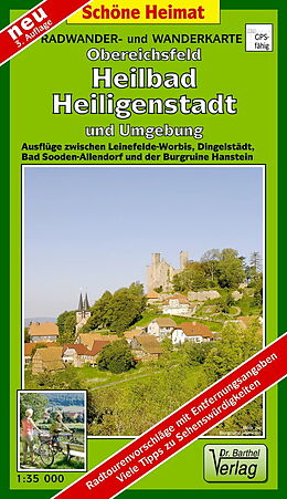 (Land)Karte Radwander-und Wanderkarte Obereichsfeld, Heilbad Heiligenstadt und Umgebung von Verlag Dr Barthel