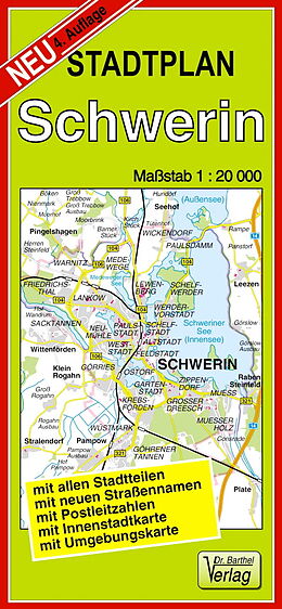 (Land)Karte Stadtplan Schwerin von 