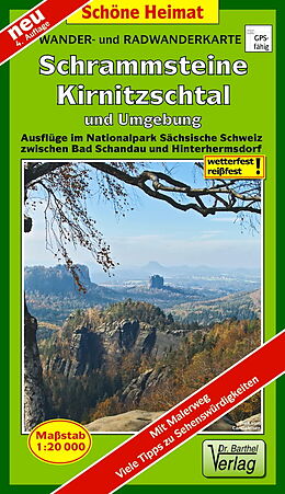 (Land)Karte Wander- und Radwanderkarte Schrammsteine, Kirnitzschtal und Umgebung von 