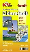 (Land)Karte Eiderstedt Nordseehalbinsel - St. Peter Ording, Tönning, Garding von Sascha René Tacken