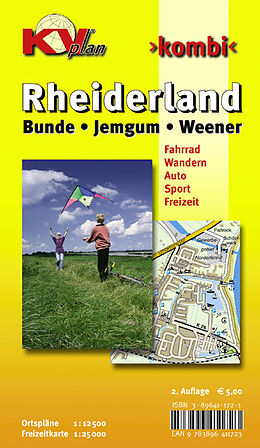 (Land)Karte Rheiderland mit Bunde, Jemgum und Weener von Sascha René Tacken