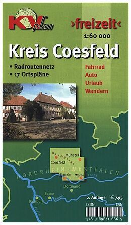 (Land)Karte Coesfeld Kreiskarte für das südliche Münsterland von Sascha René Tacken