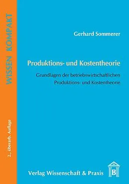 E-Book (pdf) Produktions- und Kostentheorie. von Gerhard Sommerer