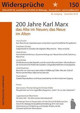 Kartonierter Einband 200 Jahre Karl Marx von Widersprüche 150
