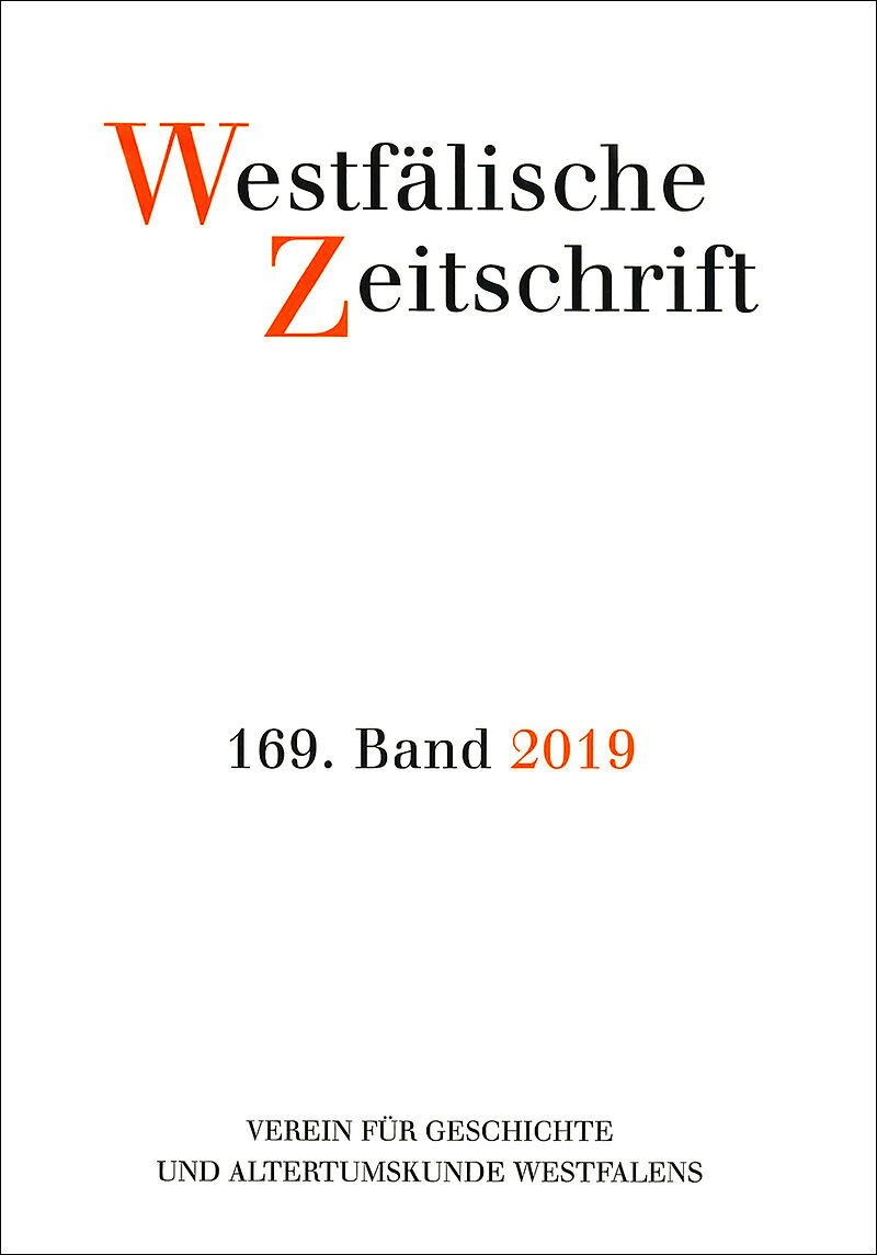 Westfälische Zeitschrift 169. Band 2019