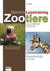 Geheftet Minitexte-Lesetraining Zootiere von Karin Pfeiffer, Peter Stolz