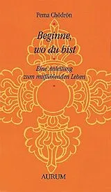 Fester Einband Beginne, wo du bist von Pema Chödrön
