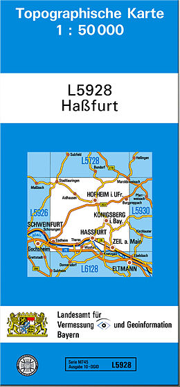 (Land)Karte TK50 L5928 Haßfurt von 