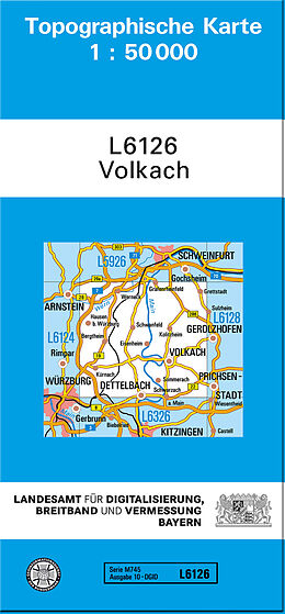 (Land)Karte TK50 L6126 Volkach von 