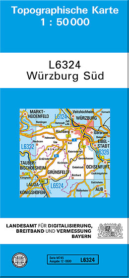 (Land)Karte TK50 L6324 Würzburg Süd von 