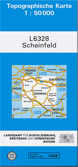 (Land)Karte TK50 L6328 Scheinfeld von 