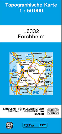 (Land)Karte TK50 L6332 Forchheim von 