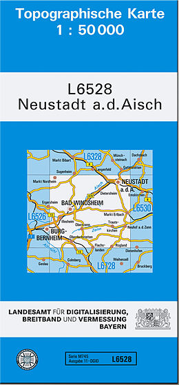 (Land)Karte TK50 L6528 Neustadt a.d.Aisch von 