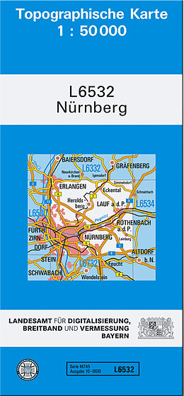 (Land)Karte TK50 L6532 Nürnberg von 