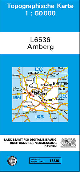 (Land)Karte TK50 L6536 Amberg von 