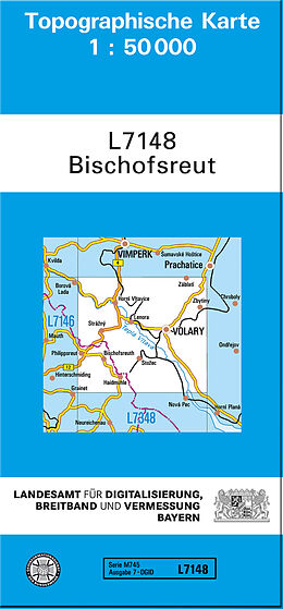 (Land)Karte TK50 L7148 Bischofsreut von 