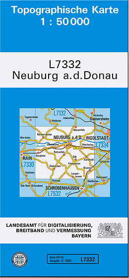 (Land)Karte TK50 L7332 Neuburg a.d.Donau von 