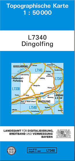 (Land)Karte TK50 L7340 Dingolfing von 