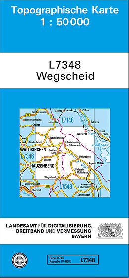 (Land)Karte TK50 L7348 Wegscheid von 