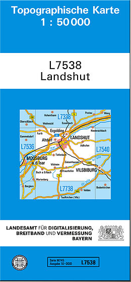 (Land)Karte TK50 L7538 Landshut von 