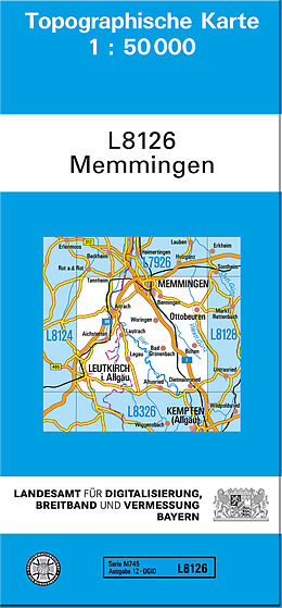 (Land)Karte TK50 L8126 Memmingen von 