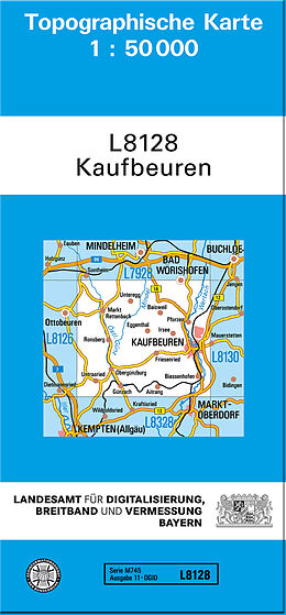 (Land)Karte TK50 L8128 Kaufbeuren von 